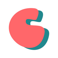 Graphic of the Letter number with Shadow Effect