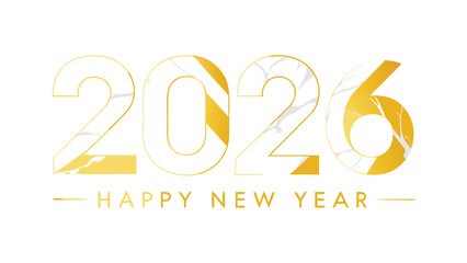 Happy new year golden 2014 sign concept with a 3D number design and business calendar illustration