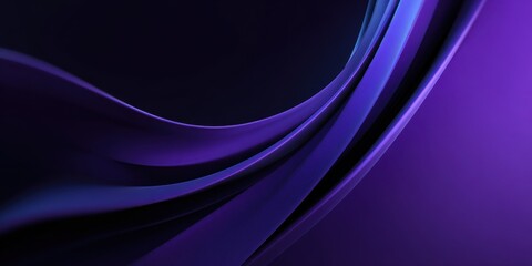 Obraz premium Abstract dark purple flowing curves