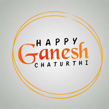 Design vector Happy Ganesh Chaturthi Festive Celebration