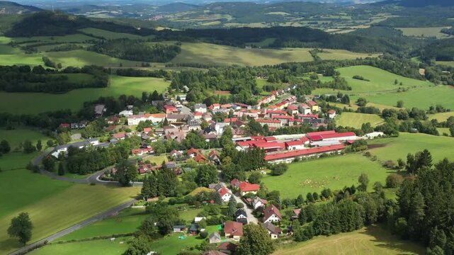 The town of Hartmanice in the &Scaron;umava National park. Czech Republic, Central Europe.