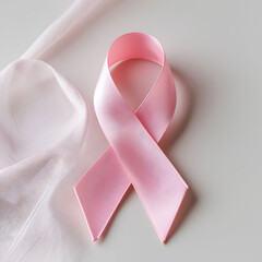 Breast cancer awareness pink ribbon