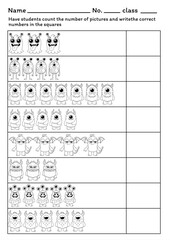 This worksheet is abot counting and putting in the correct numbers, and it is also avaiable for coloring.