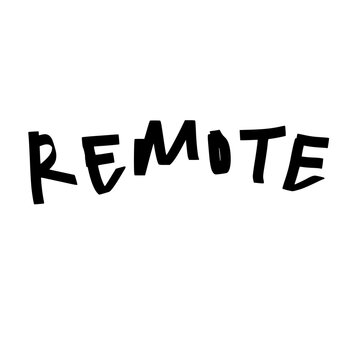 Naklejki Remote Hand Lettering Typography Design