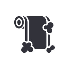 Scroll With Rounded Edges Symbolizing Ancient Knowledge And Time In Minimalist Style