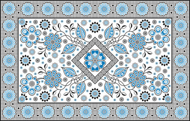 bed sheet design with border