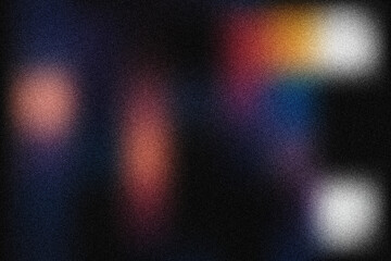 Abstract Dark Moody Textured Background:  Blurred Lights and Grainy Effect