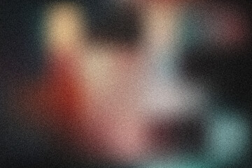 Abstract Dark Moody Textured Background:  Grainy, Blurry, Red and Teal Hues