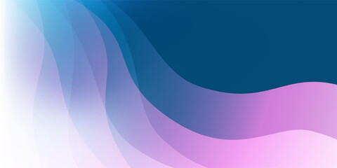 Abstract background with translucent wavy, curvy shapes, soft gradient colors in blue, purple and pink. Modern flowing design, perfect for digital art, presentations, or contemporary decoration.