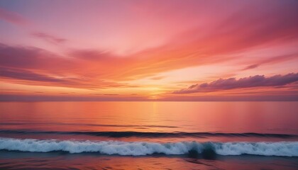 Obraz premium Sunset over the ocean