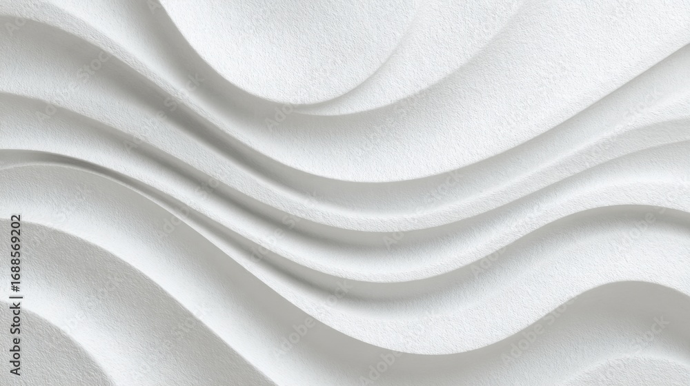 Aufkleber soft, flowing curves of white create an elegant and stylish texture, enhancing the ambiance of inter
