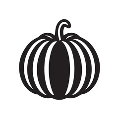 2d pumpkin logo with white background