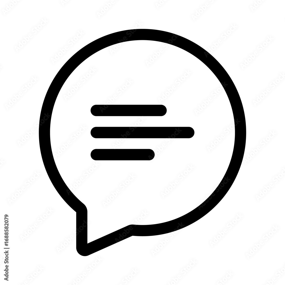Aufkleber set of chat message bubbles vector icon. communication icons. talk bubble, dialog. web icon set. onl