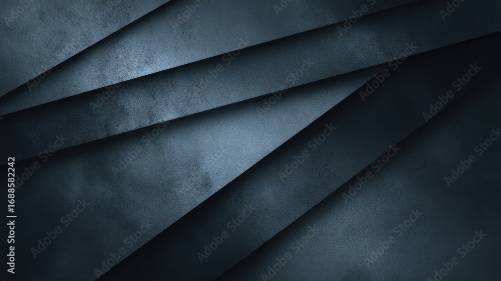 Poster a series of dark, textured layers overlap to form an abstract background. the interplay of light and