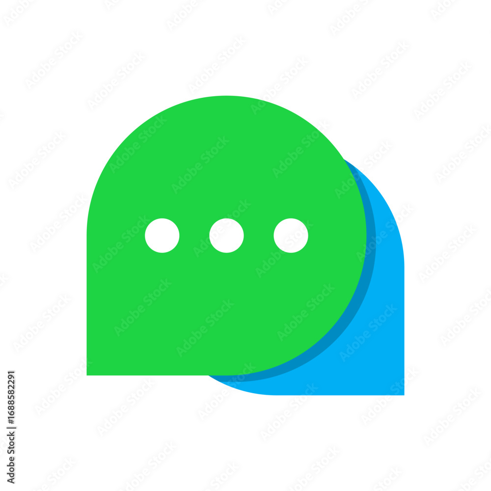 Aufkleber set of chat message bubbles vector icon. communication icons. talk bubble, dialog. web icon set. onl