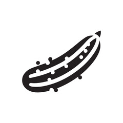 2d cucumber logo with white background