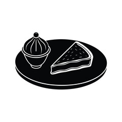 Baklava Served With Vanilla Gelato