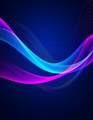 Abstract neon waves