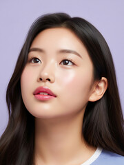 Naklejka premium 매혹적인 미소와 아름다움 Captivating Smile and Beauty