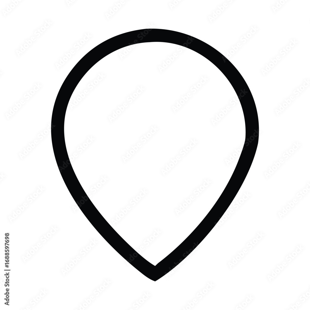 Poster map pointer icon with red heart pin vector illustration