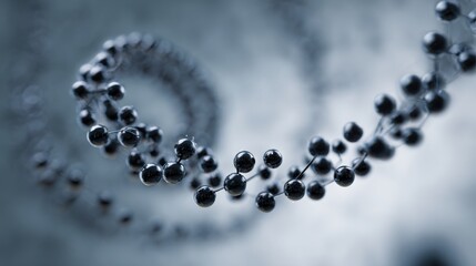 dark spheres swirling helix form