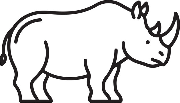 Rino Line Icon