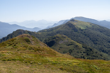 Obraz premium Seven-headed mountain range, Tuapse region, Russia. 