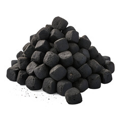 Pile of Charcoal Briquettes