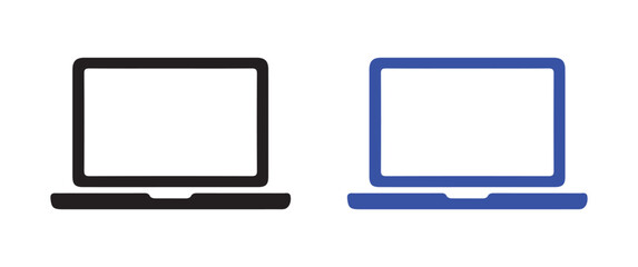 Minimalist Laptop Outline Icons