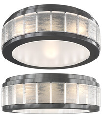 cut out interior modern lamp - with Black background - elegant style -minimal Flush Mount light