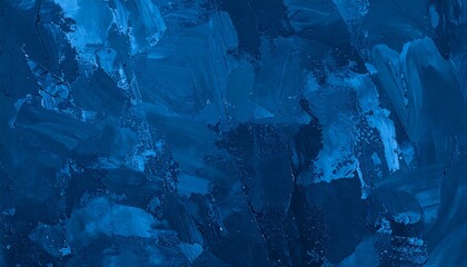 Abstract textured background of deep blue brushstrokes
