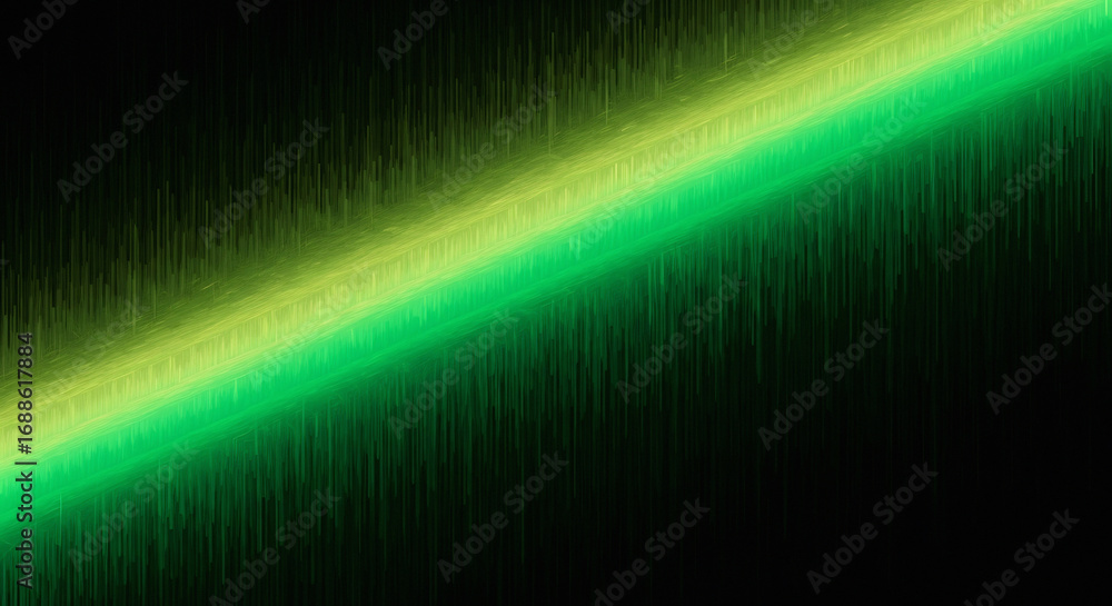 Poster vibrant diagonal streak of emerald green and yellow light creates an abstract dynamic backdrop with 