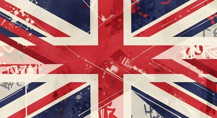 Grunge Union Jack Flag Design