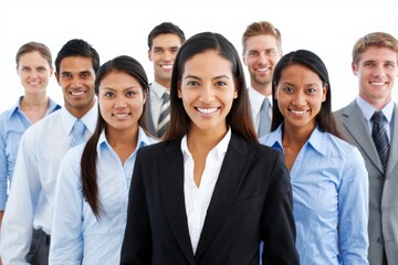 Diverse Business Team Smiling and Looking at the Camera