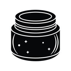 Cream Jar Icon Vector Style Illustration