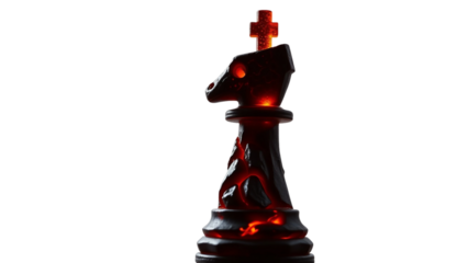 Symbolic Representation of a King Chess Piece as a Metaphor for Strategy and Leadership in Business