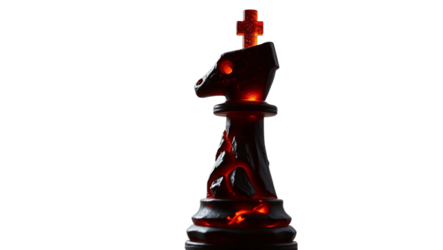 Symbolic Representation of a King Chess Piece as a Metaphor for Strategy and Leadership in Business