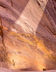 Canyon wall with light and shadow
