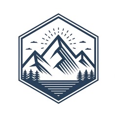 symbol of mountains Illustration
