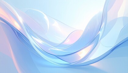 abstract 3d crystal fluid background