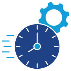 Efficiency Solid Icon Element For Design