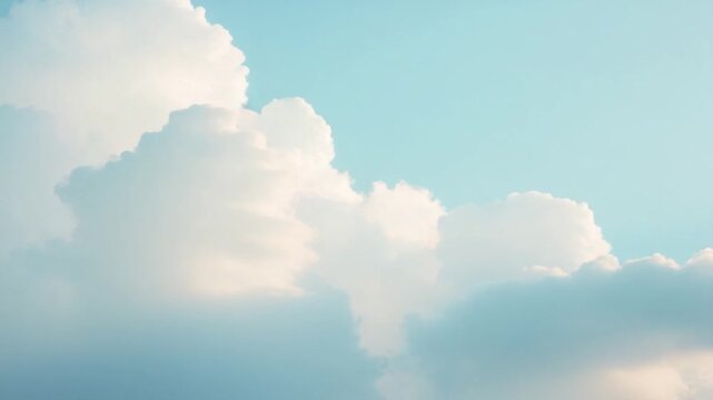 Bright and Soft Clouds Time Lapse