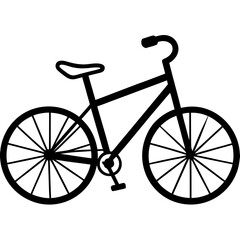 Bicycle silhouette vector illustration  