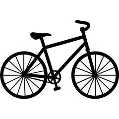 Bicycle silhouette vector illustration  