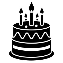 Birthday cake icon