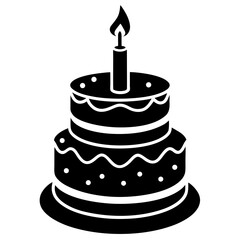 Birthday cake icon