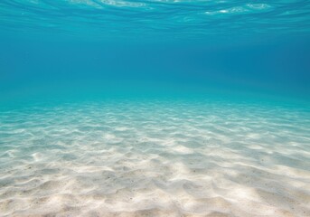 Fototapeta premium underwater background with sandy sea bottom