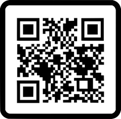 qr code square icon vector illustration