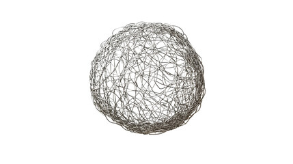 Scourer, stainless steel wire mesh isolated on white background 