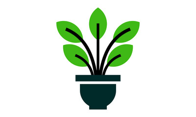 plant pot vector art design